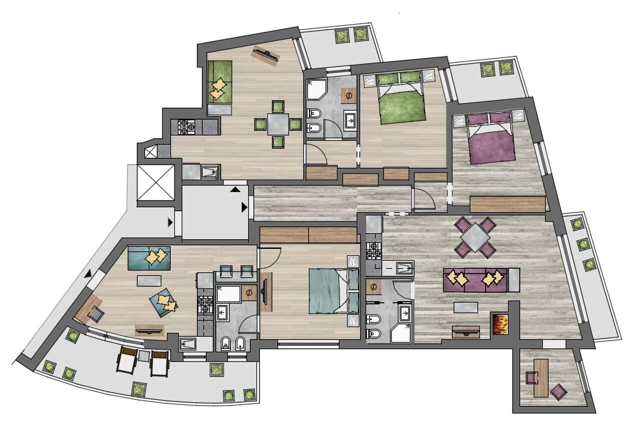 ACQUA TRAVERSA - LARGE LIVING SPACE