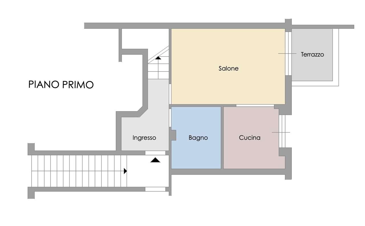 LA STORTA, QUADRILOCALE SU TRE LIVELLI