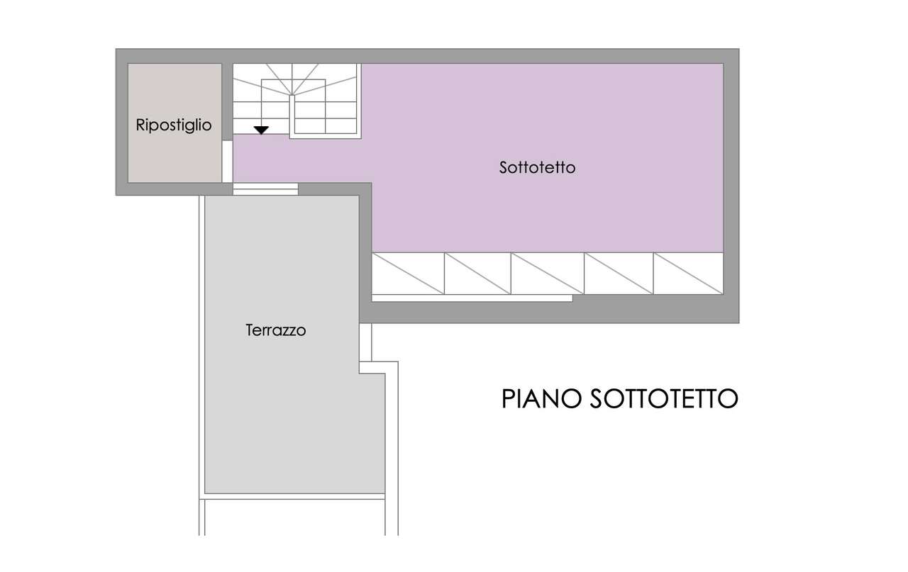 LA STORTA, QUADRILOCALE SU TRE LIVELLI
