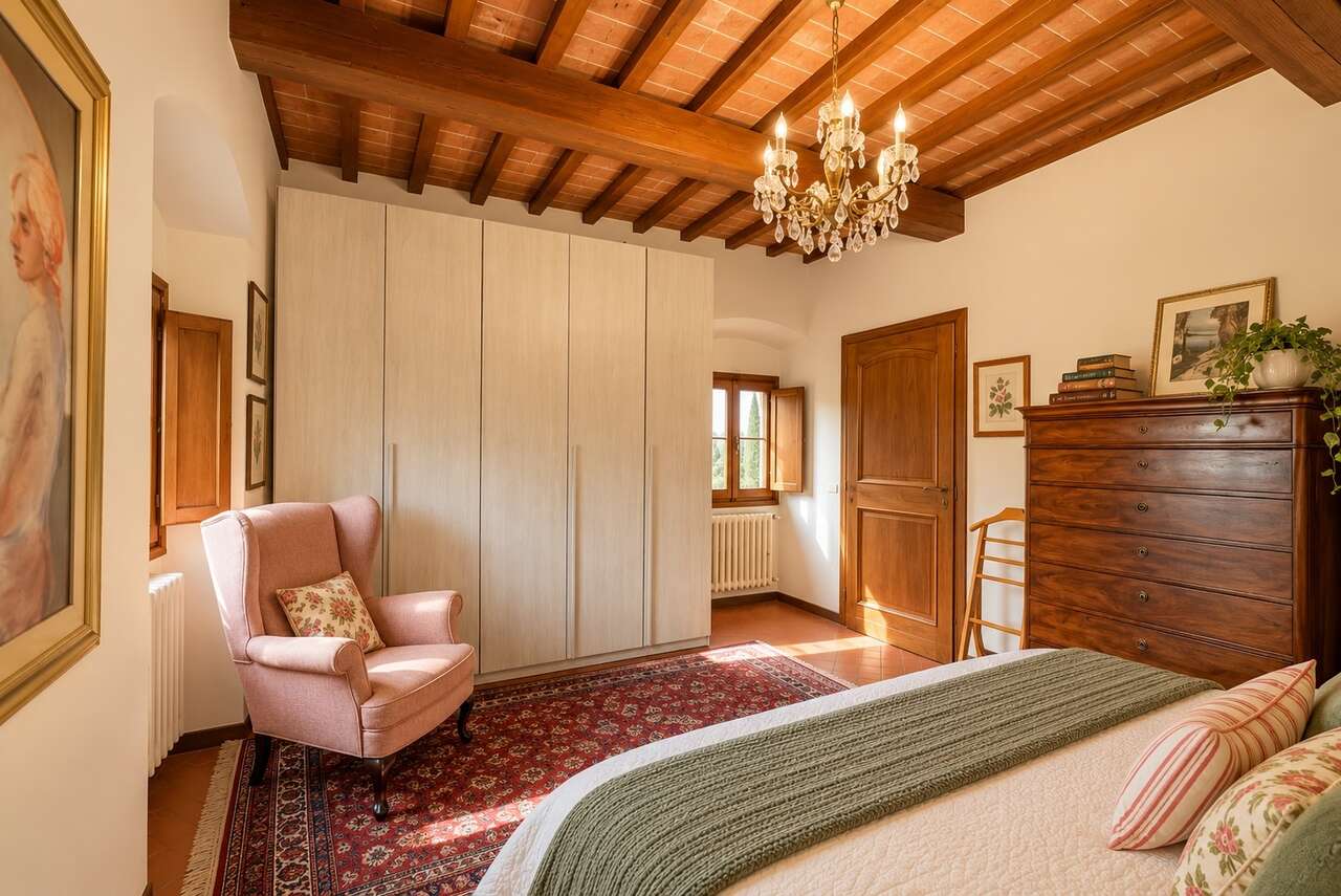 CAREGGI, PORZIONE DI COLONICA CON ULIVI CAREGGI, PORZIONE DI COLONICA CON ULIVI